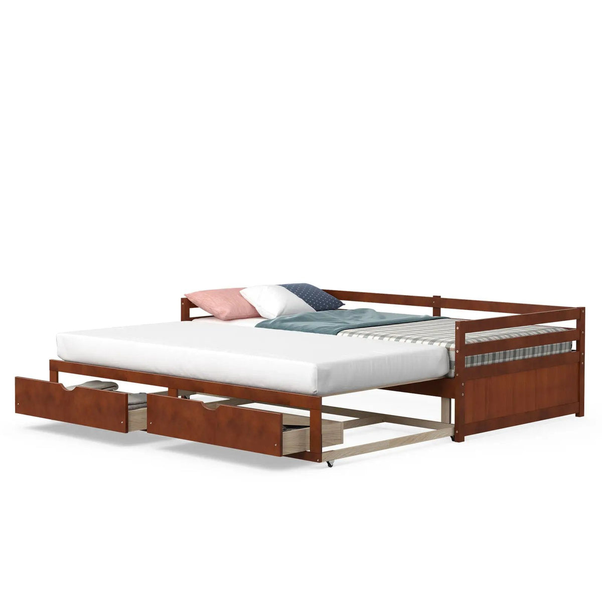 Extendable Twin to King Daybed with Trundle and 2 Storage Drawers, photo 4 of 9
