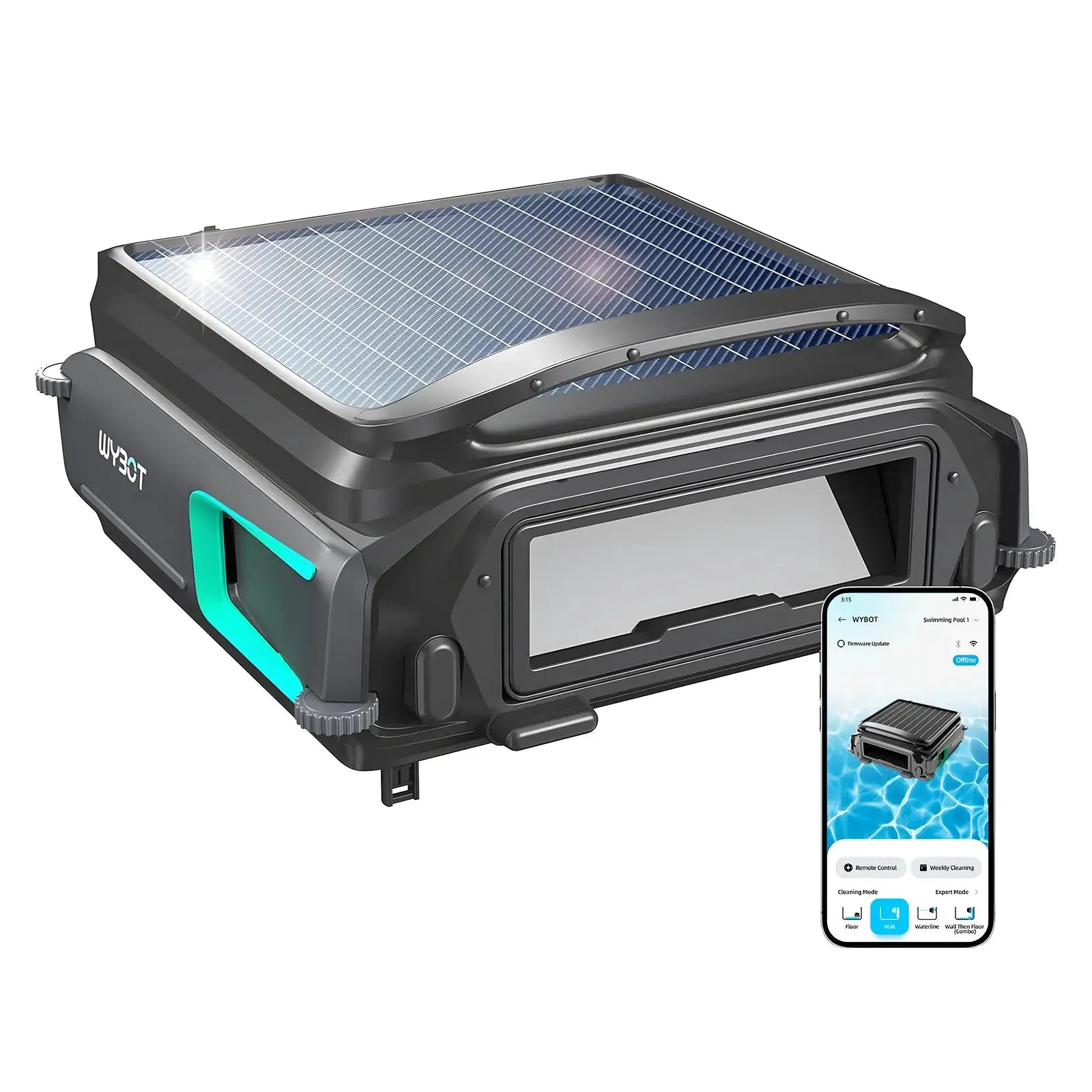 WYBOT F1 Pool Skimmer Solar Powered Robotic Cleaner by WYBOT