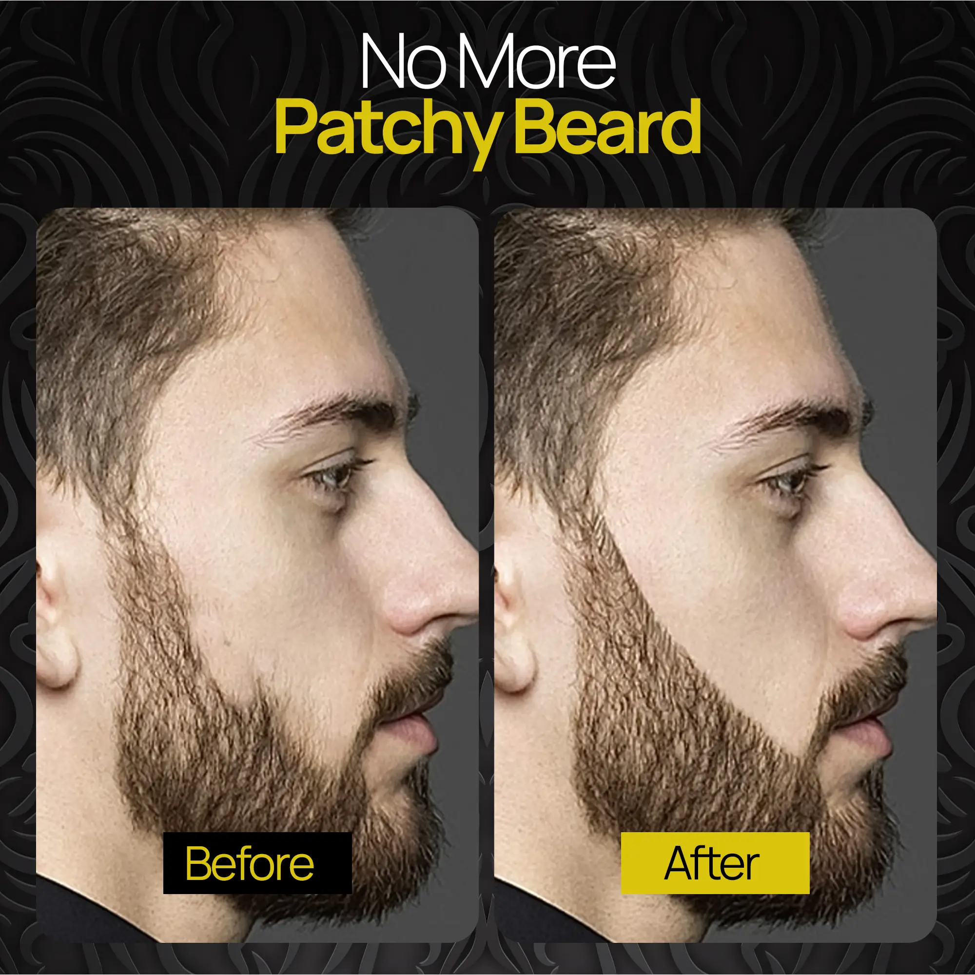 Beard Filler Pen and Beard Shaper for Men Beard Lineup Tool for Grooming Beard Guide Shape kit Black Waterproof Pen with Brush Barber Styling Pencil Beard Grooming Kit Barber Accessories by Selzalot