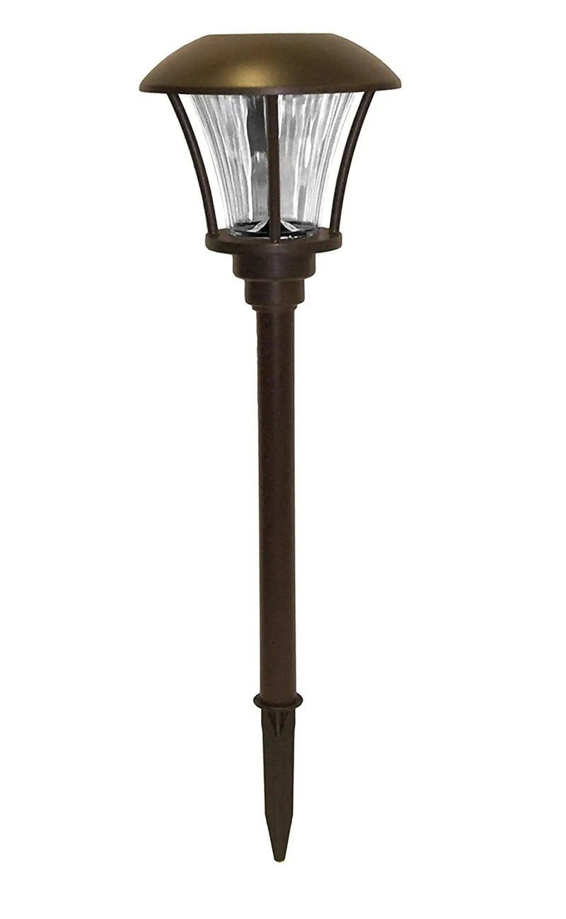 SmartYard 8 Pack LED Pathway Solar Lights, 15 Lumen, Model 10192 Oil Rubbed Bronze Aluminum and Glass by Outdoor Solar Outlet