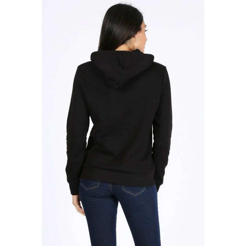 ROSIO Hoodies Basic Solid Fleece Pullover Hoodie Sweatshirt by Selzalot
