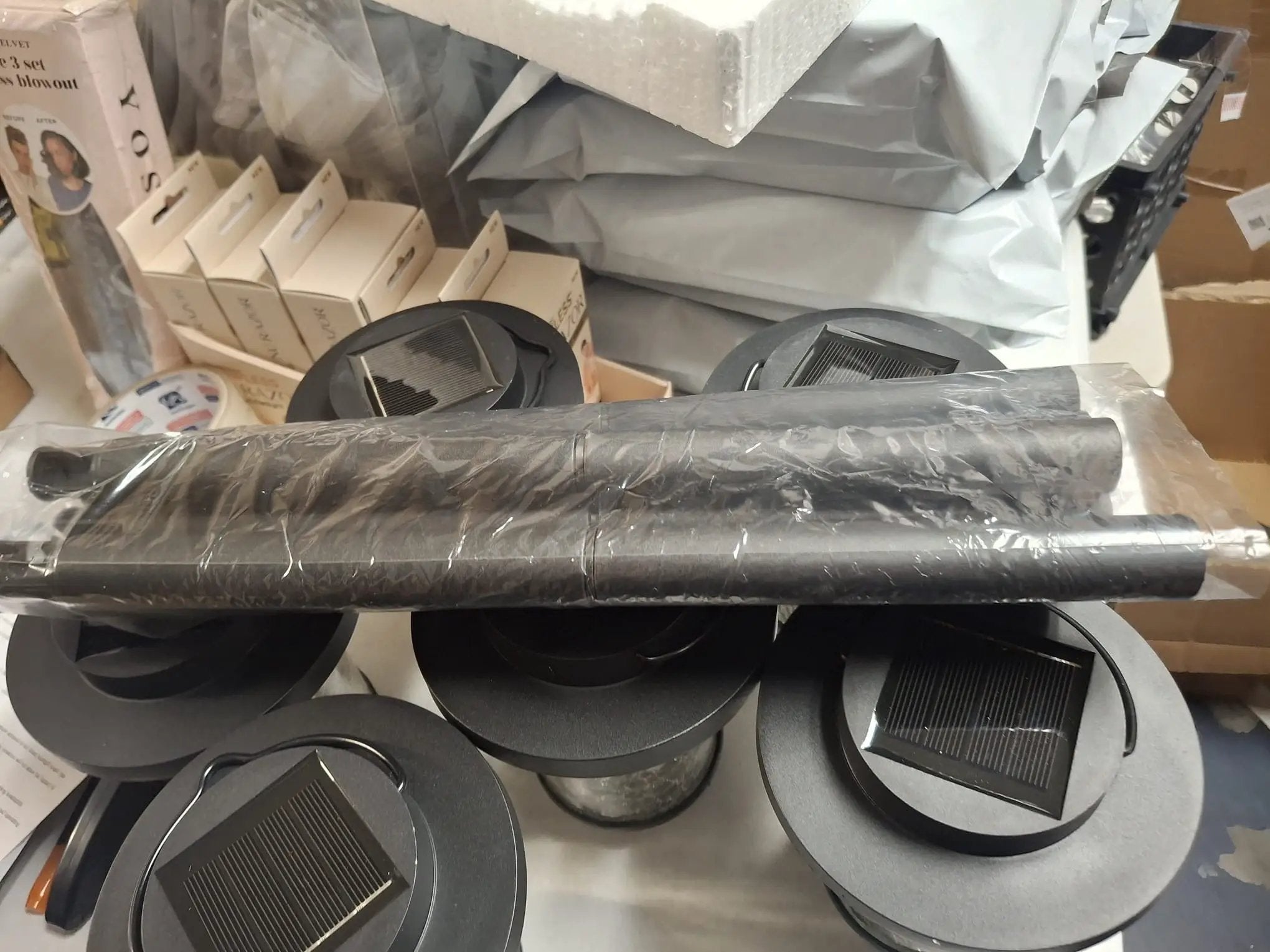Open Box EVELYNSUN Solar Outdoor Lights Waterproof, Bright Solar Pathway Lights for Walkway Yard Backyard Lawn Patio Driveway Decorative(6 Pack) by Selzalot