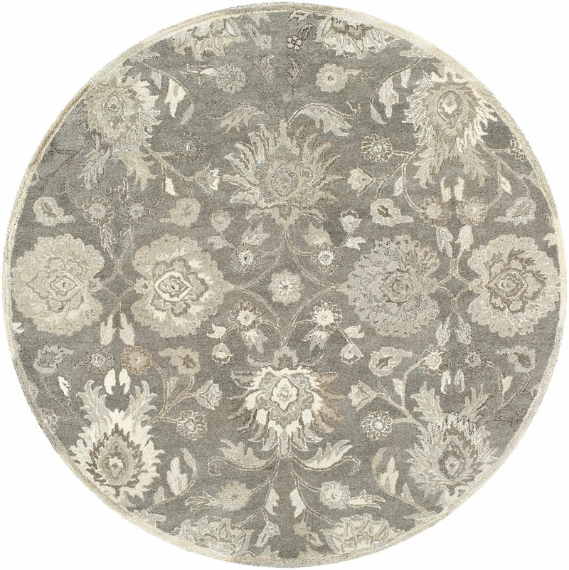 Conesus 1195 Hand Tufted Ivory & Taupe Wool Rug by Boutique Rugs