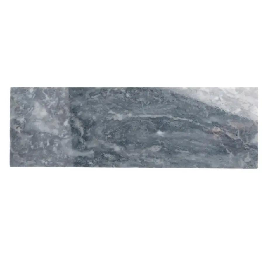 Gray 4x12 Polished Subway Bardiglio Nuvolato Marble Tile (15 pack, 5 sq ft/case) by Apollo Tile