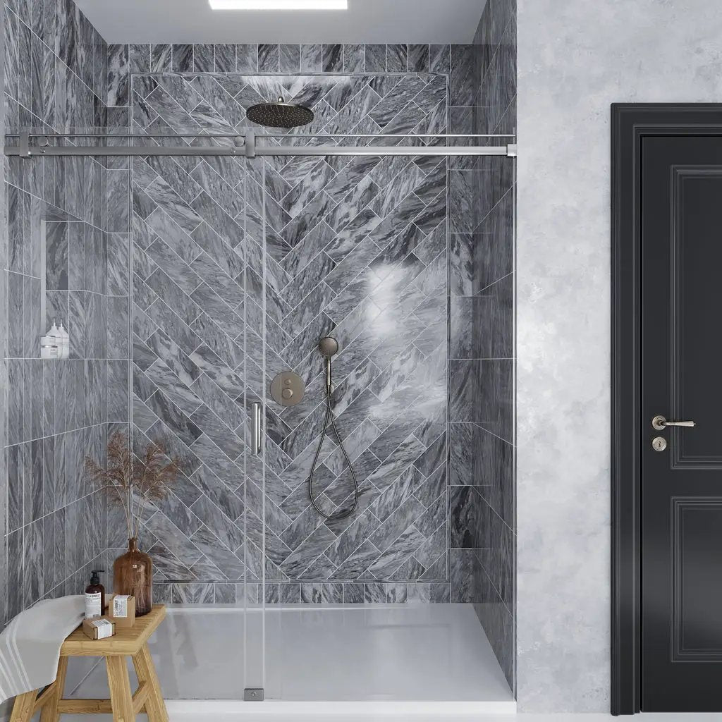 Gray 4x12 Polished Subway Bardiglio Nuvolato Marble Tile (15 pack, 5 sq ft/case) by Apollo Tile