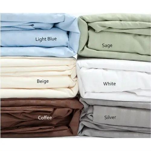 Full size Dobby Stripe Sateen Sheet Set in Beige Microfiber by HomePacific