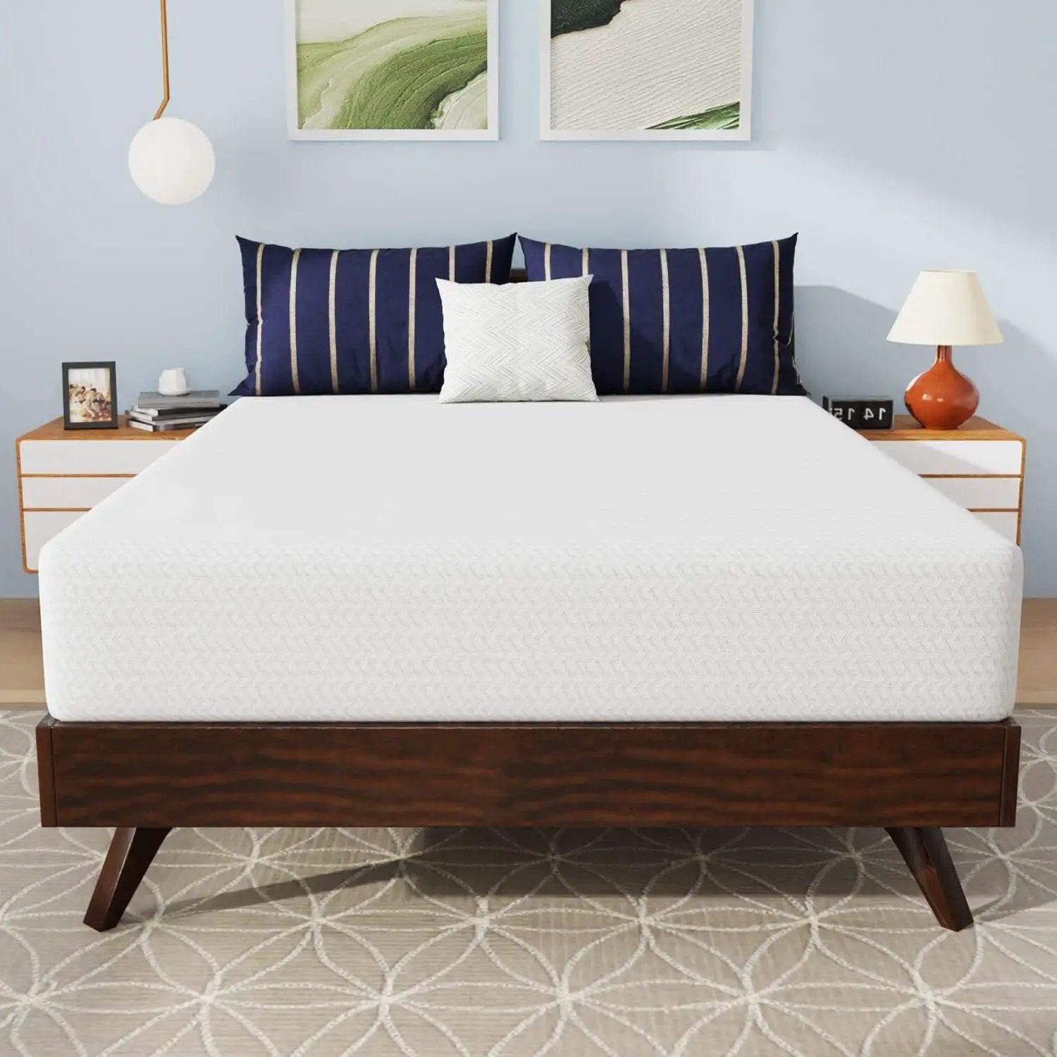 Full size 10-inch Charcoal Infused Memory Foam Mattress with Removable Cover by HomePacific
