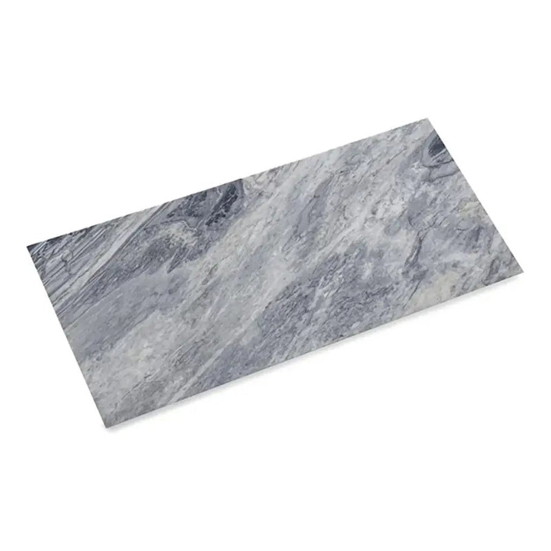 Gray 12x24 Polished Calacatta Bluette Marble Large Format Tile (5 pack, 10 sq ft/case) by Apollo Tile
