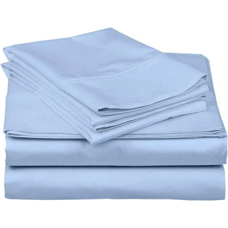 Full Blue 100-Percent Egyptian Cotton 1000 Thread Count 4-Piece Sheet Set by HomePacific