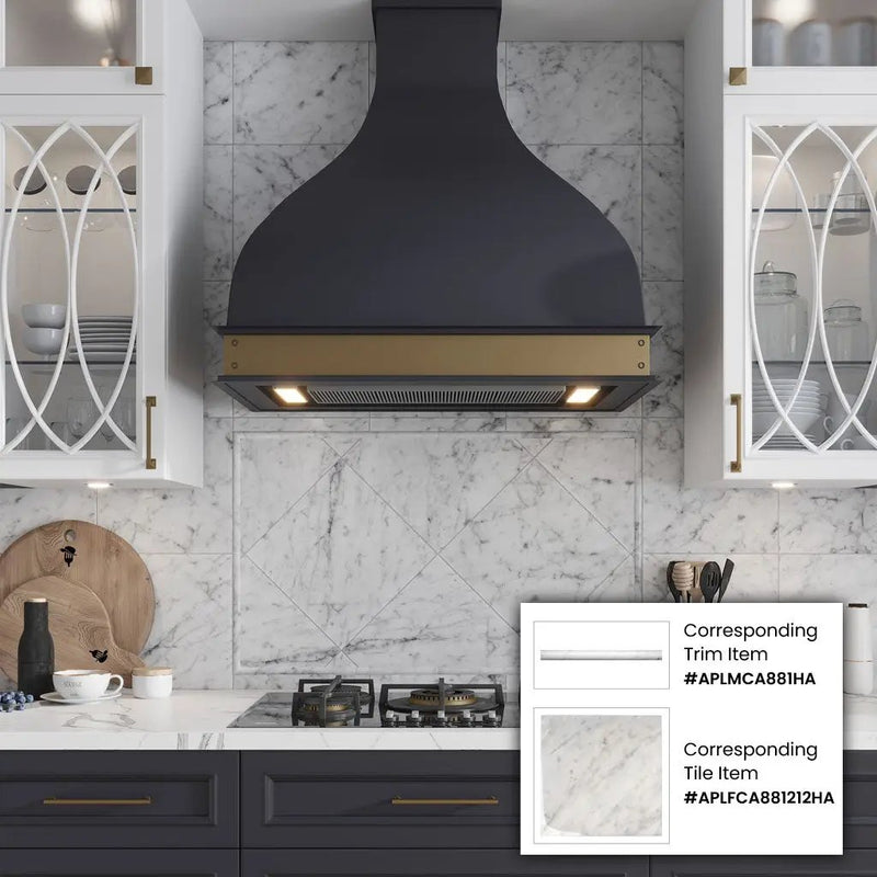 White 0.5x12 Honed Bianco Carrara Pencil Marble Tile Trim (10 pack, 0.5 sq ft/case) by Apollo Tile