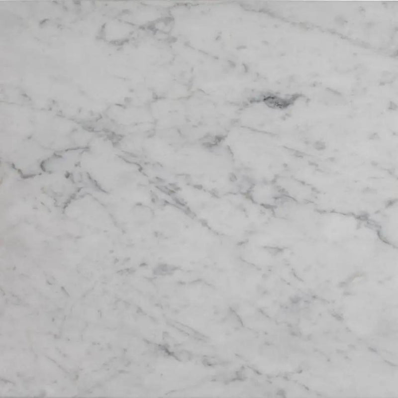 White 12x12 Polished Field Bianco Carrara Marble Tile (10 pack, 10 sq ft/case) by Apollo Tile