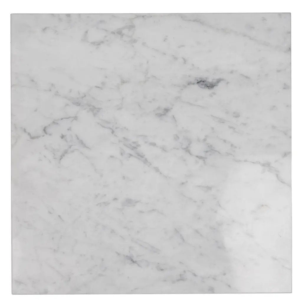 White 12x12 Polished Field Bianco Carrara Marble Tile (10 pack, 10 sq ft/case) by Apollo Tile