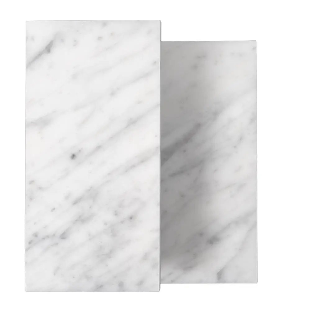White 3x6 Honed Subway Bianco Carrara Marble Tile (40 pack, 5 sq ft/case) by Apollo Tile