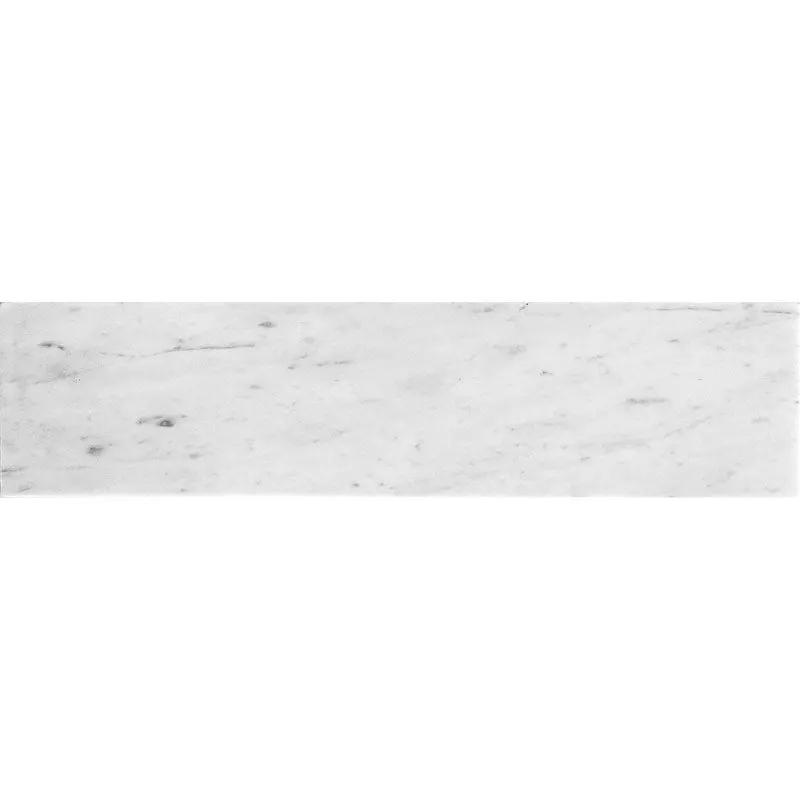 White 4x16 Honed Subway Bianco Carrara Marble Tile (10 pack, 4.44 sq ft/case) by Apollo Tile