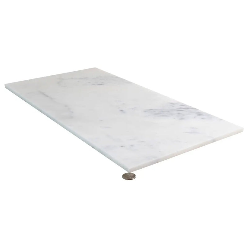 White Gray 12x24 Polished Field Calacatta Gold Marble Tile (5 pack, 10 sq ft/case) by Apollo Tile