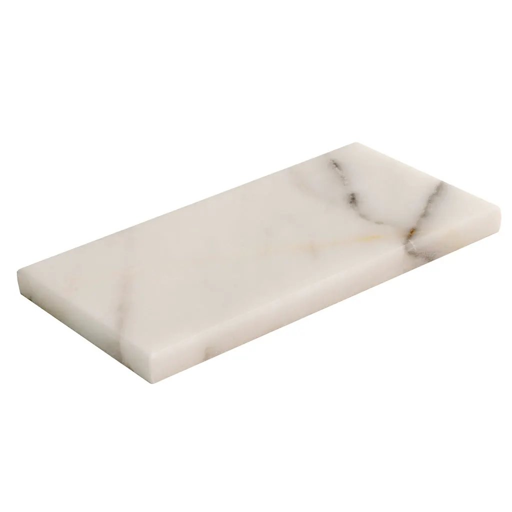 White 3x6 Honed Subway Calacatta Gold Marble Tile (40 pack, 5 sq ft/case) by Apollo Tile