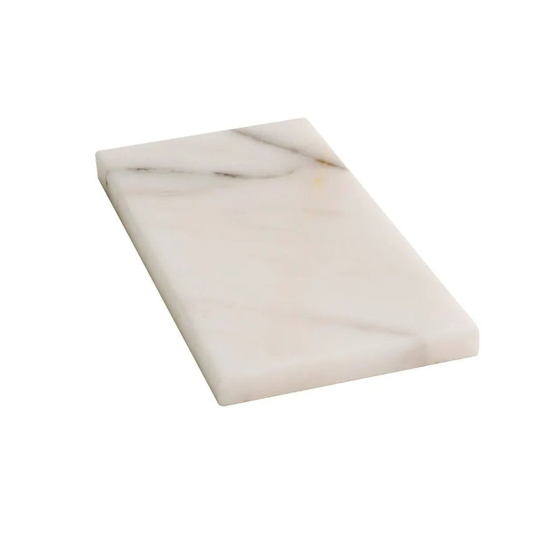 White 3x6 Honed Subway Calacatta Gold Marble Tile (40 pack, 5 sq ft/case) by Apollo Tile