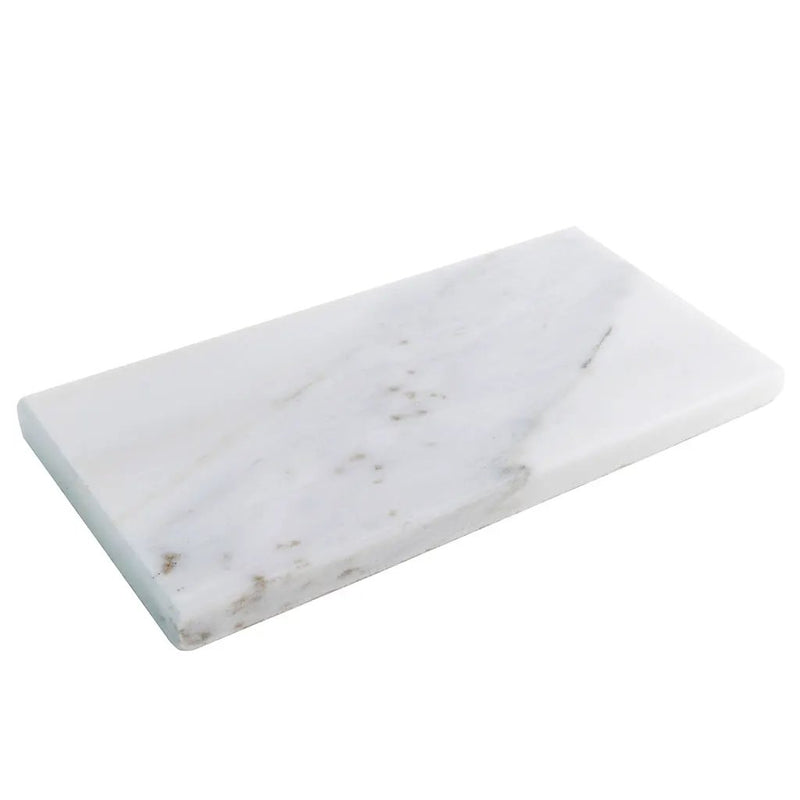 White 3x6 Polished Subway Calacatta Gold Marble Tile (40 pack, 5 sq ft/case) by Apollo Tile