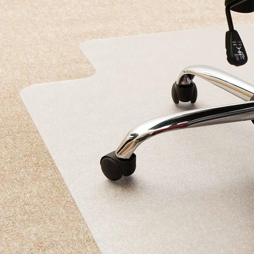 Heavy Duty 47 x 35 inch Chair Mat with Lip for Low to Medium Pile Carpet Floor by HomePacific