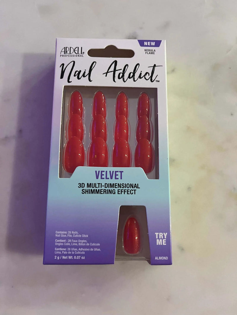 Ardell Press-on Nails Nail Addict Velvet Nebula Flame #58630 by Selzalot
