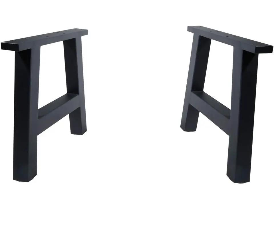 Open Box TC-HOMENY Bench Table Legs 16" Set of 2 Black Coffee Metal Legs Dining Iron Furniture Legs (16 INCH) by Selzalot