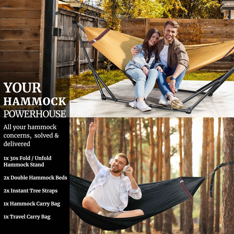 Tranquillo Comfort Set Original Hammock Stand for Ultimate Relaxation by Megsu