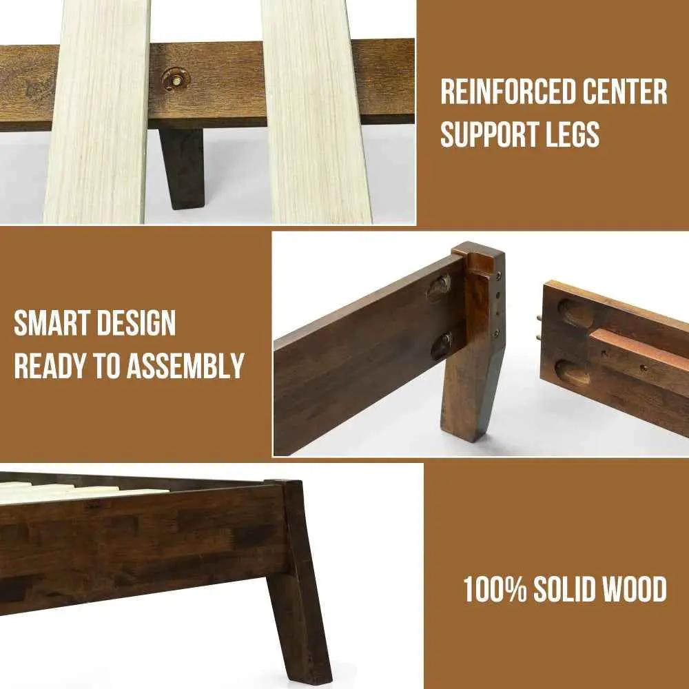 Serenity Solid Wood Bed Frame by Megsu
