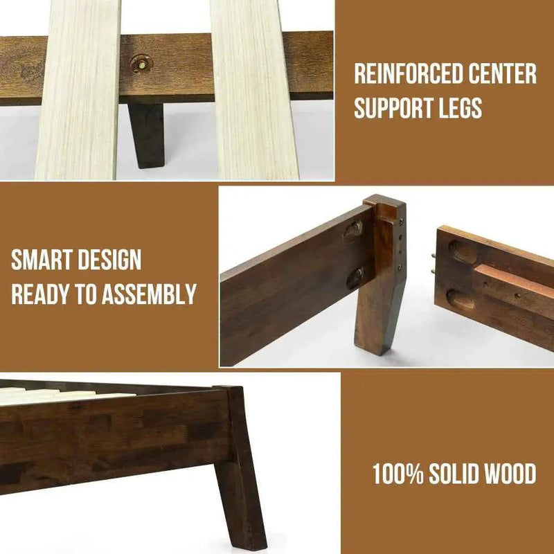 Serenity Solid Wood Bed Frame by Megsu