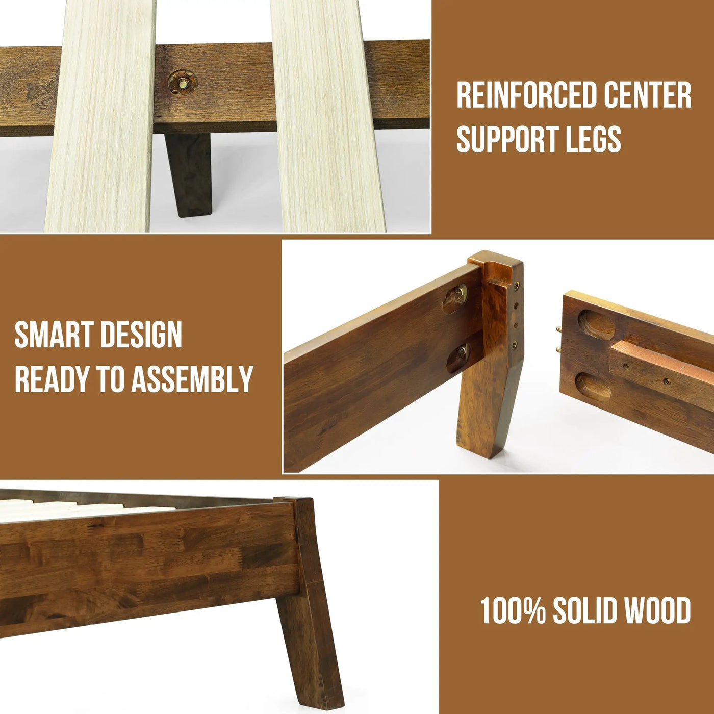 Serenity Solid Wood Bed Frame by Megsu