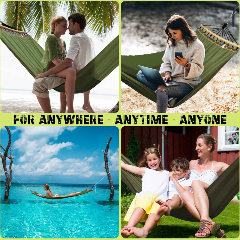 Tranquillo Universal Canvas Double Hammock for Ultimate Relaxation by Megsu