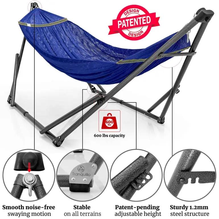 Tranquillo Comfort Set Original Hammock Stand for Ultimate Relaxation by Megsu