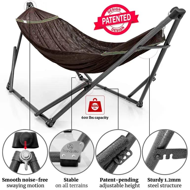 Tranquillo Comfort Set Original Hammock Stand for Ultimate Relaxation by Megsu