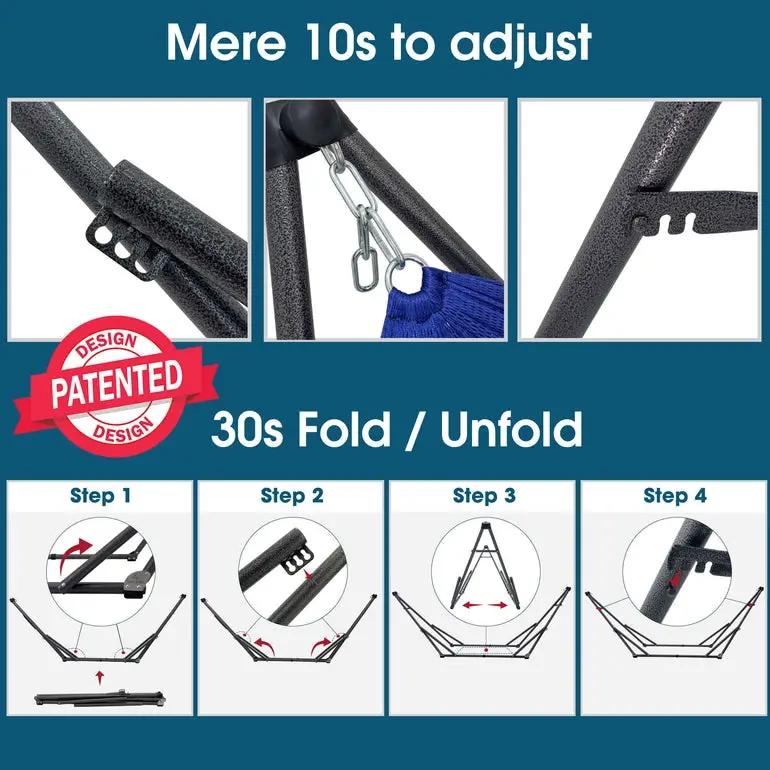 Original Collapsible Hammock with Stand by Megsu