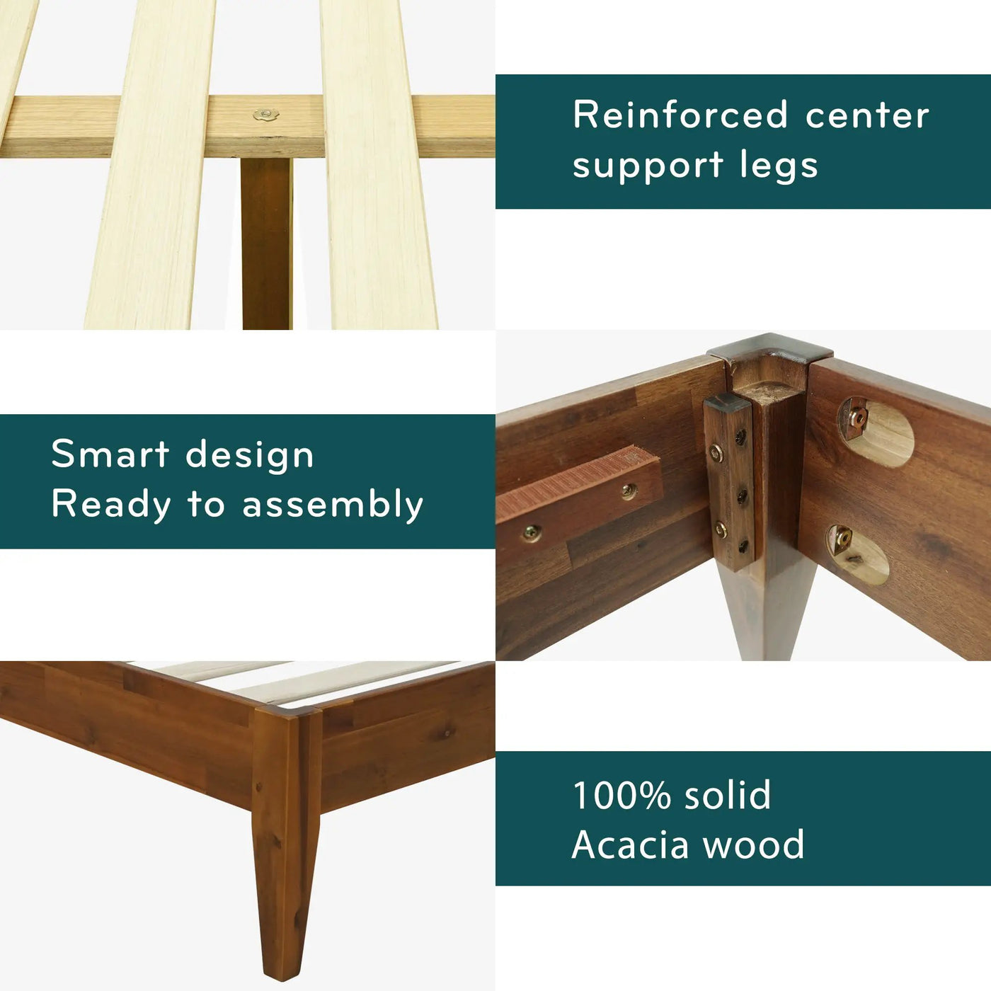 Mervyn Solid Wood Bed Frame by Megsu