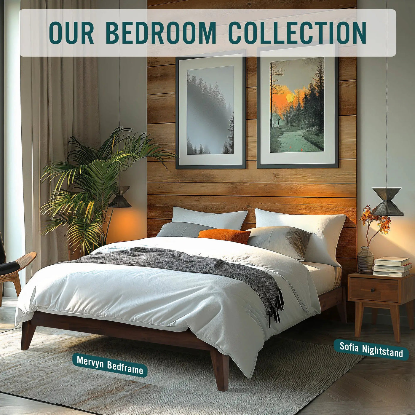 Mervyn Solid Wood Bed Frame by Megsu