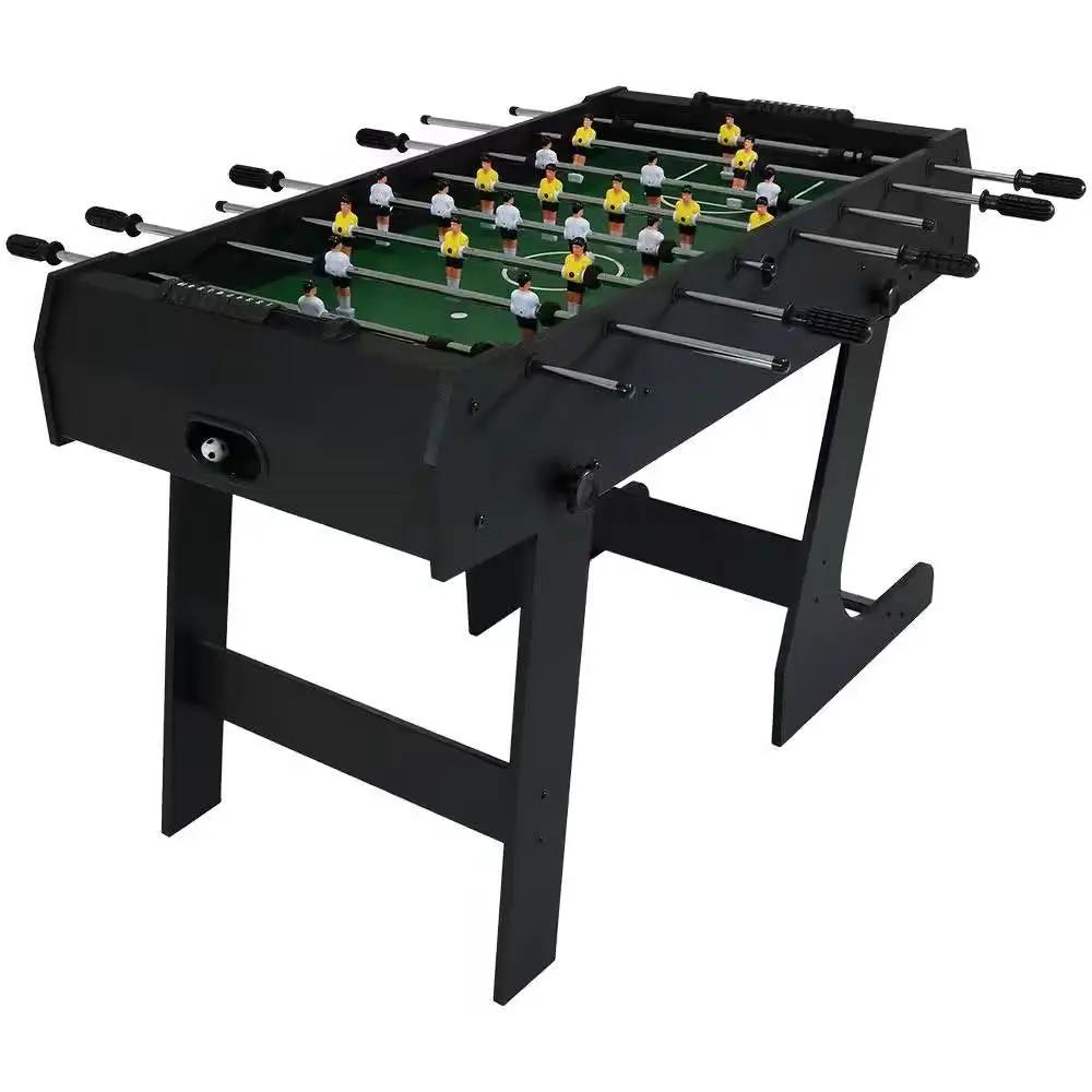 Black Foldable Space Saving 48-in. Foosball Table w/ Score Counters and 2 Balls by HomePacific