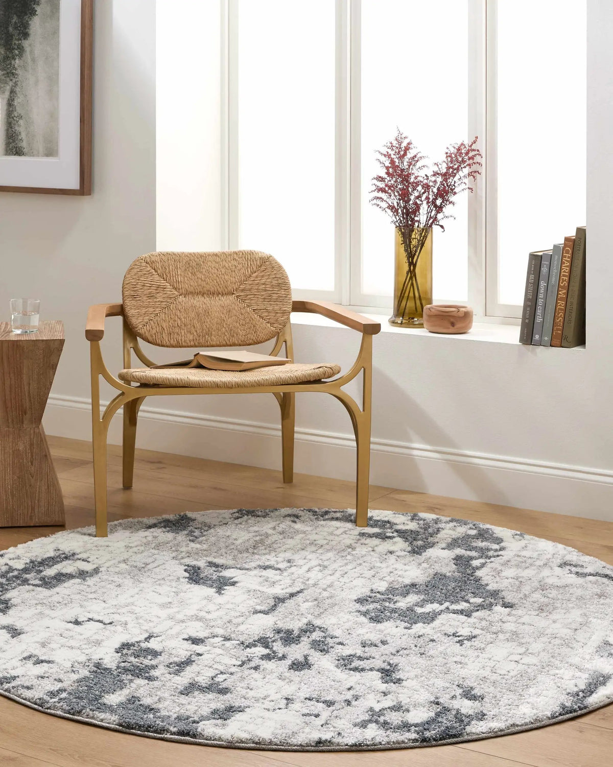 Fence Area Rug, installed in a room 2