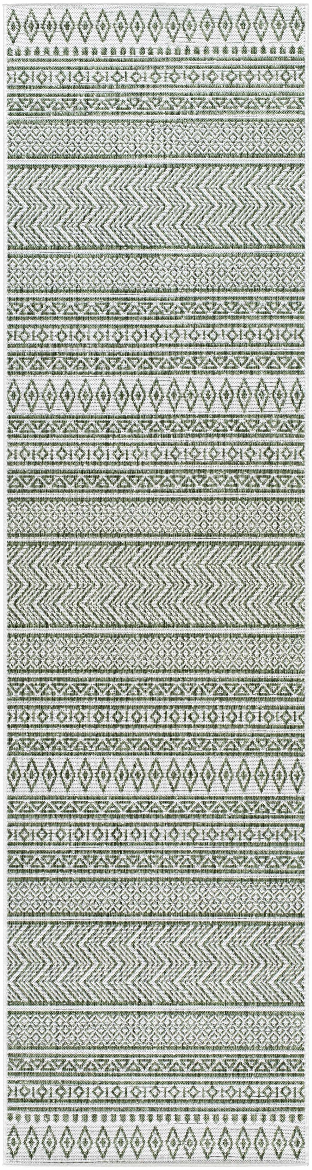 Madras Natural Gray Green All Over Performance Outdoor Area Rug, photo 7 of 8
