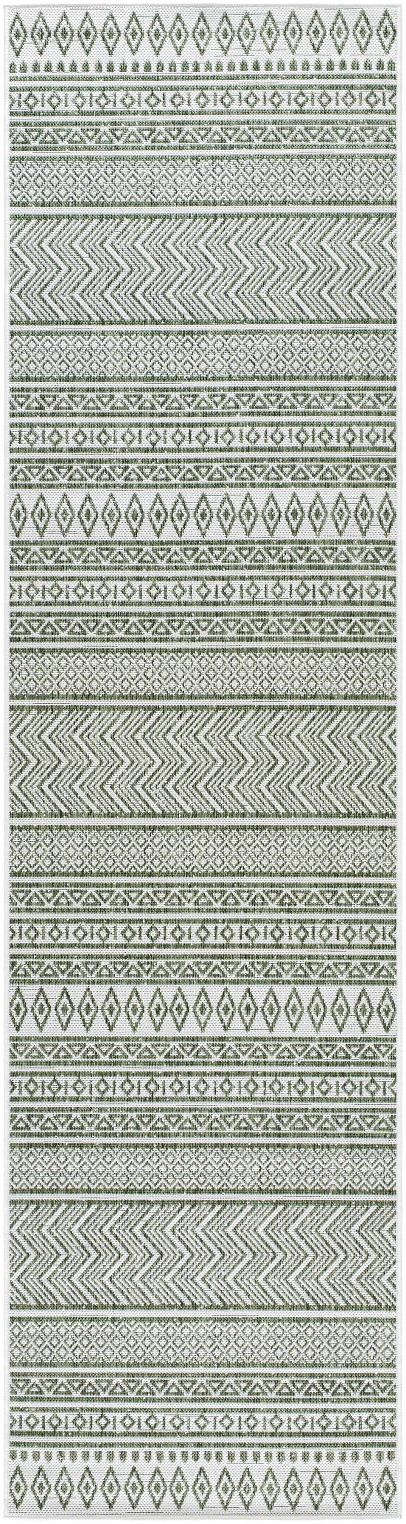 Madras Natural Gray Green All Over Performance Outdoor Area Rug by Boutique Rugs
