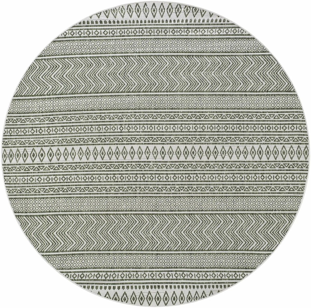 Madras Natural Gray Green All Over Performance Outdoor Area Rug, photo 8 of 8