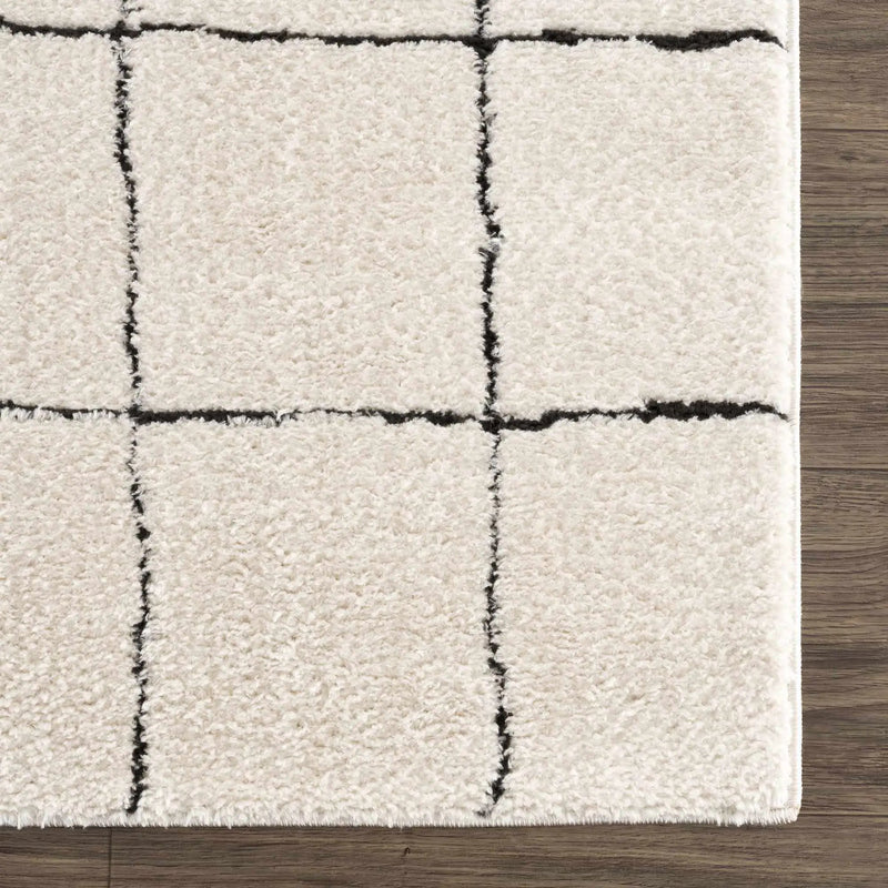 Keanu Black & White Area Rug - Clearance by Boutique Rugs