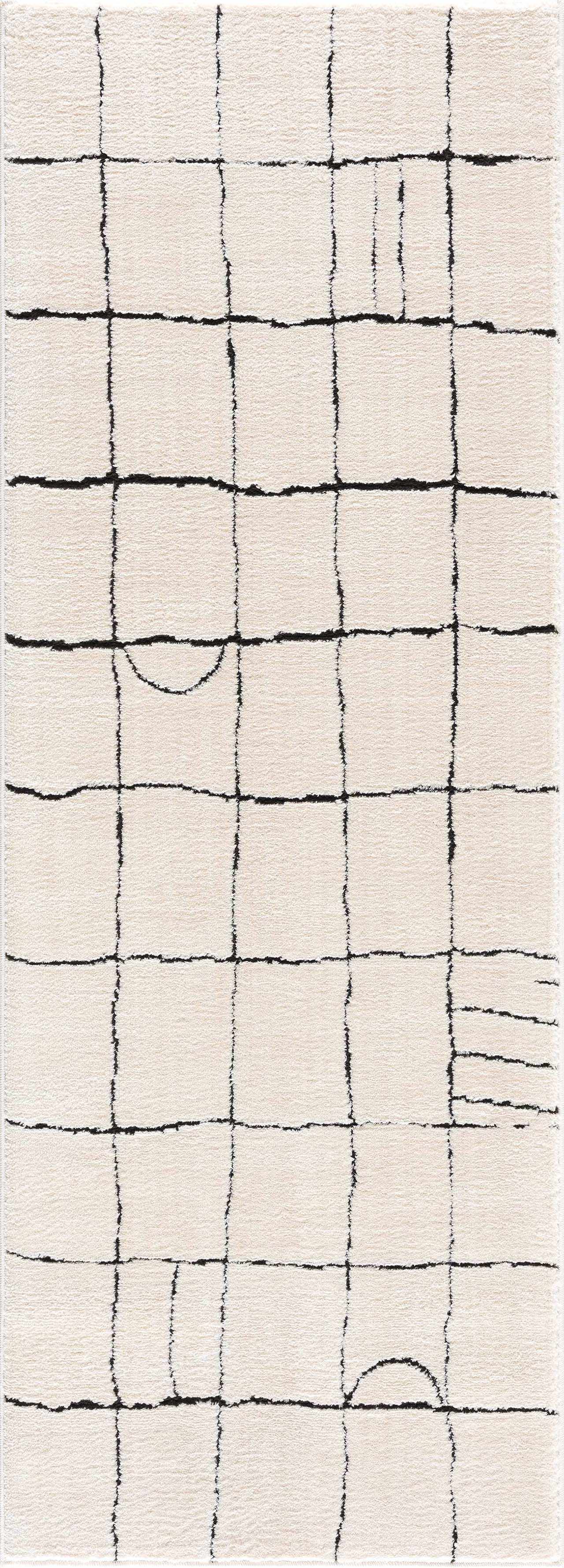 Keanu Black & White Area Rug - Clearance by Boutique Rugs