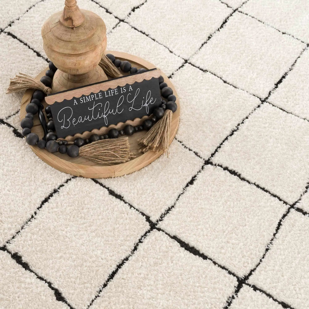 Keanu Black & White Area Rug - Clearance, photo 11 of 20