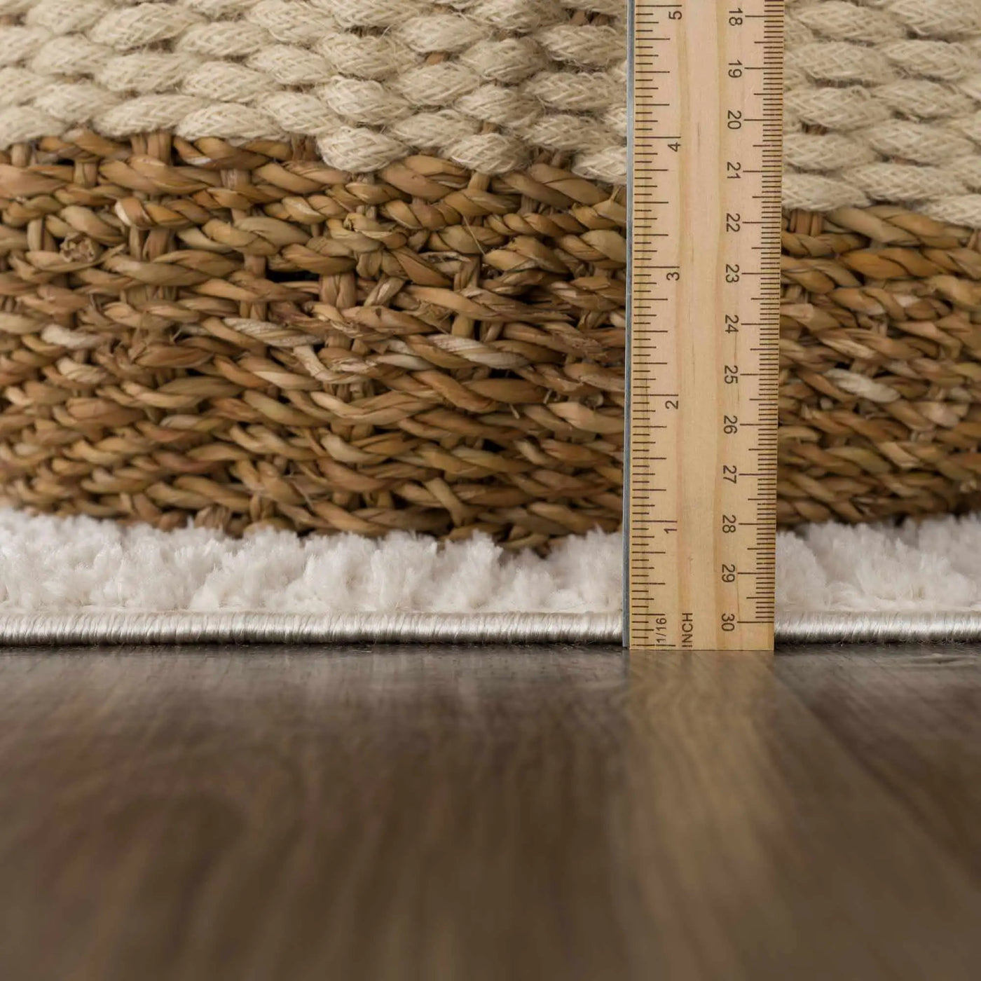 Leryn Ivory Checkered Area Rug by Boutique Rugs