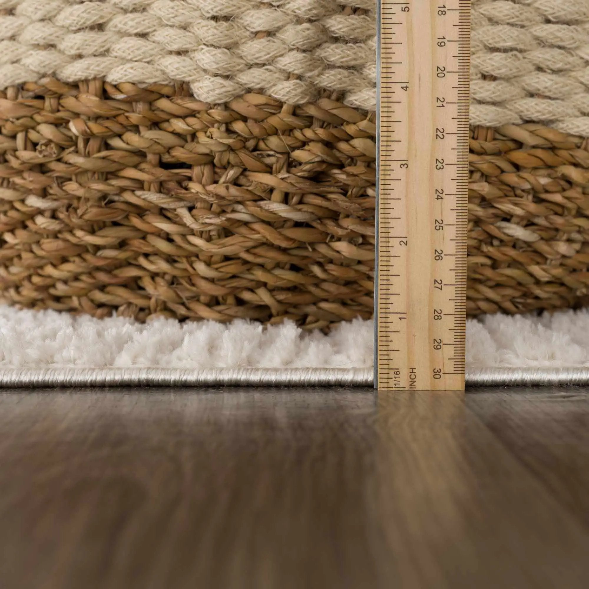Leryn Ivory Checkered Area Rug by Hauteloom