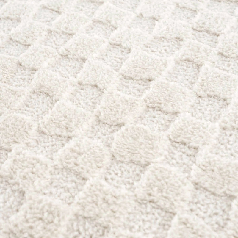 Leryn Ivory Checkered Area Rug by Hauteloom