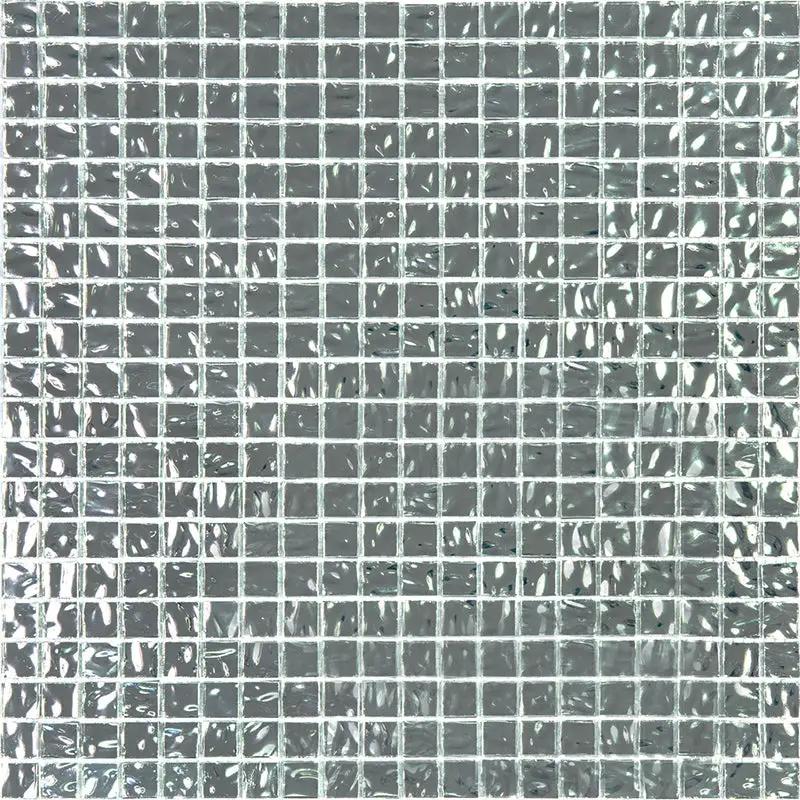 Cloud Silver 12x12 Glossy Uniform Square Glass Mosaic Tile (20 pack, 18.69 sq ft/case) by Apollo Tile