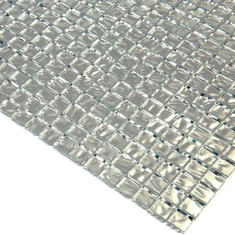 Cloud Silver 12x12 Glossy Uniform Square Glass Mosaic Tile (20 pack, 18.69 sq ft/case) by Apollo Tile