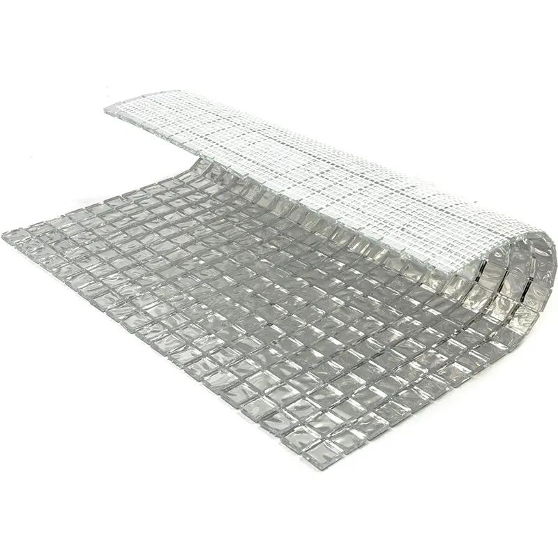 Cloud Silver 12x12 Glossy Uniform Square Glass Mosaic Tile (20 pack, 18.69 sq ft/case) by Apollo Tile