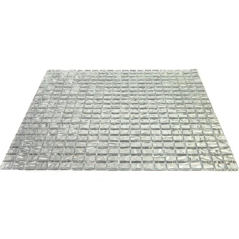 Cloud Silver 12x12 Glossy Uniform Square Glass Mosaic Tile (20 pack, 18.69 sq ft/case) by Apollo Tile